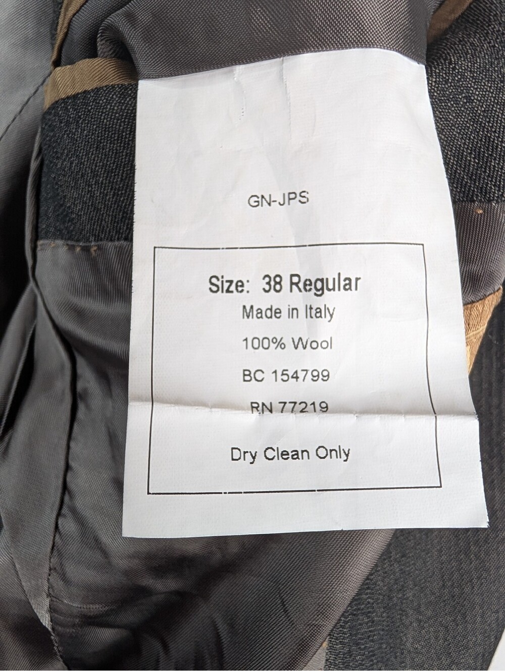 Pronto Uomo Platinum Regular Gray Wool Made in Italy Men's Suit Jacket 38 - Picture 6 of 7